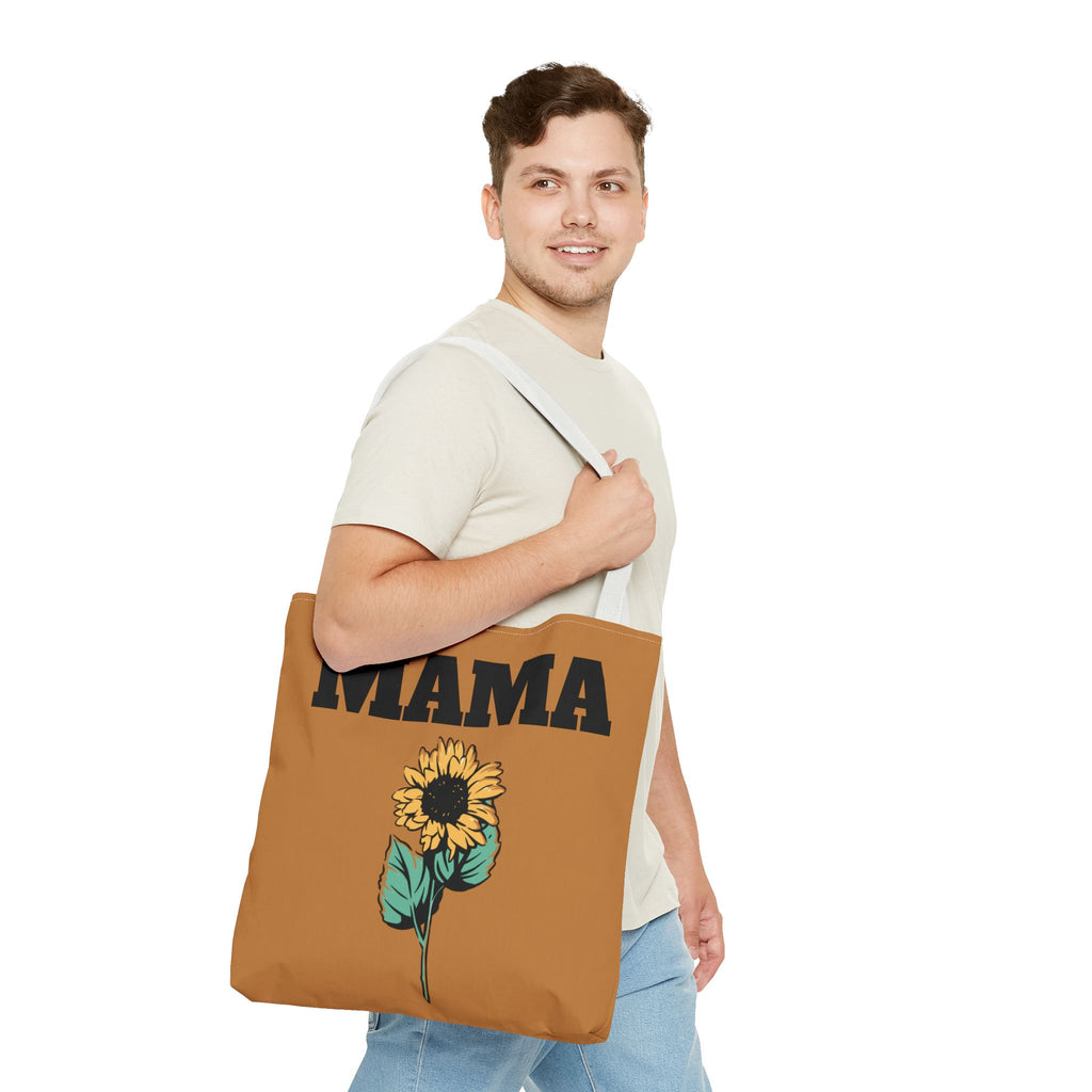 Sunflowers Mama Tote Bag - Multiple Sizes - Versatile and Cute Floral Design, Reusable Shopping Bag, Shoulder Bag, Beach Bag, Gift for Mom,