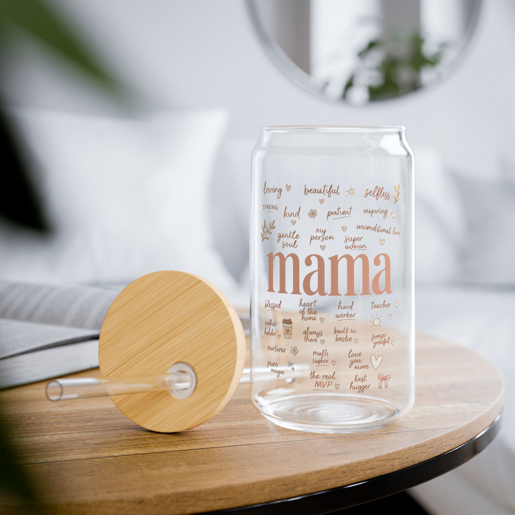 Mama Sipper Glass — 16oz Bamboo Lid Tumbler