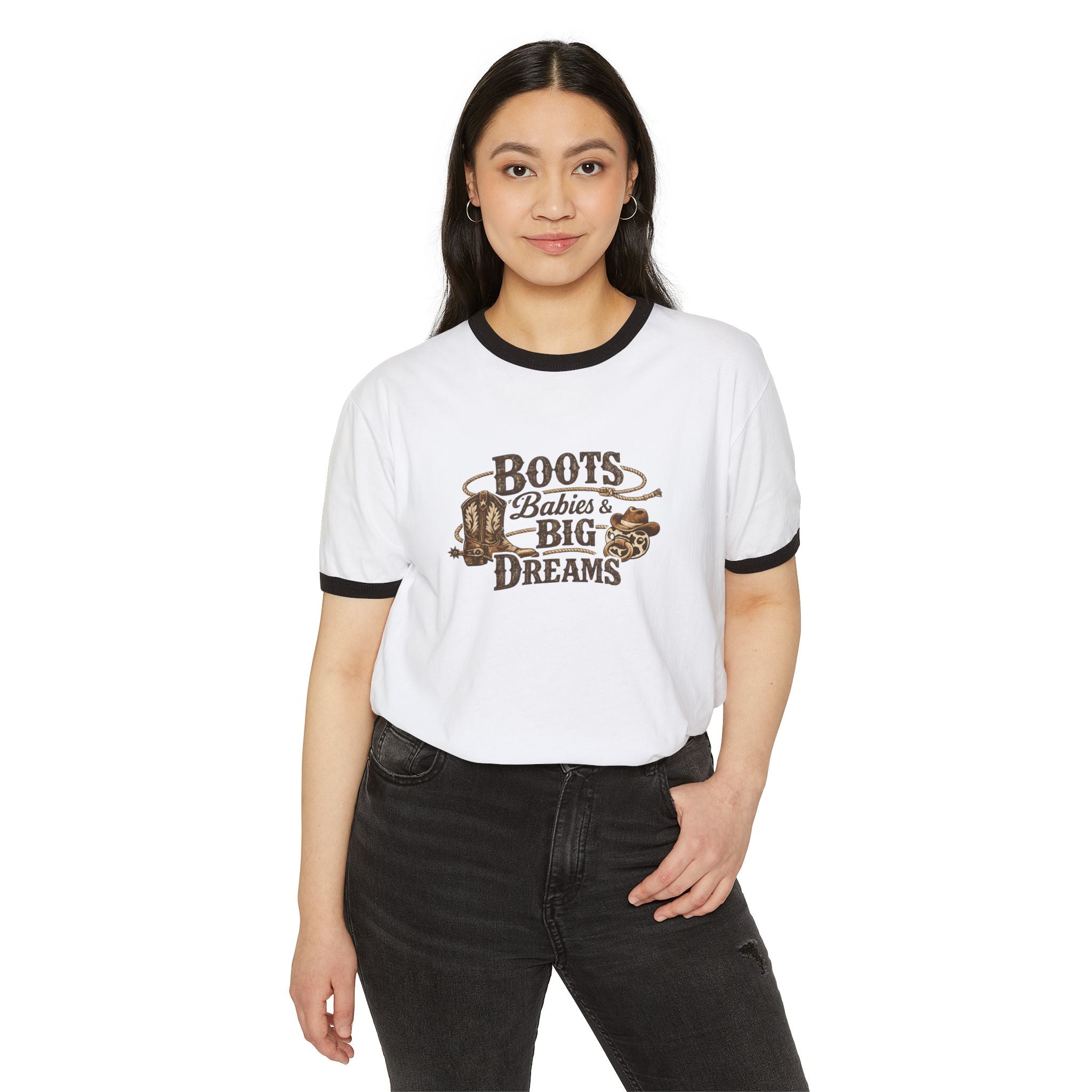 Boots Babies & Big Dreams T-Shirt — Western Cowboy Tee