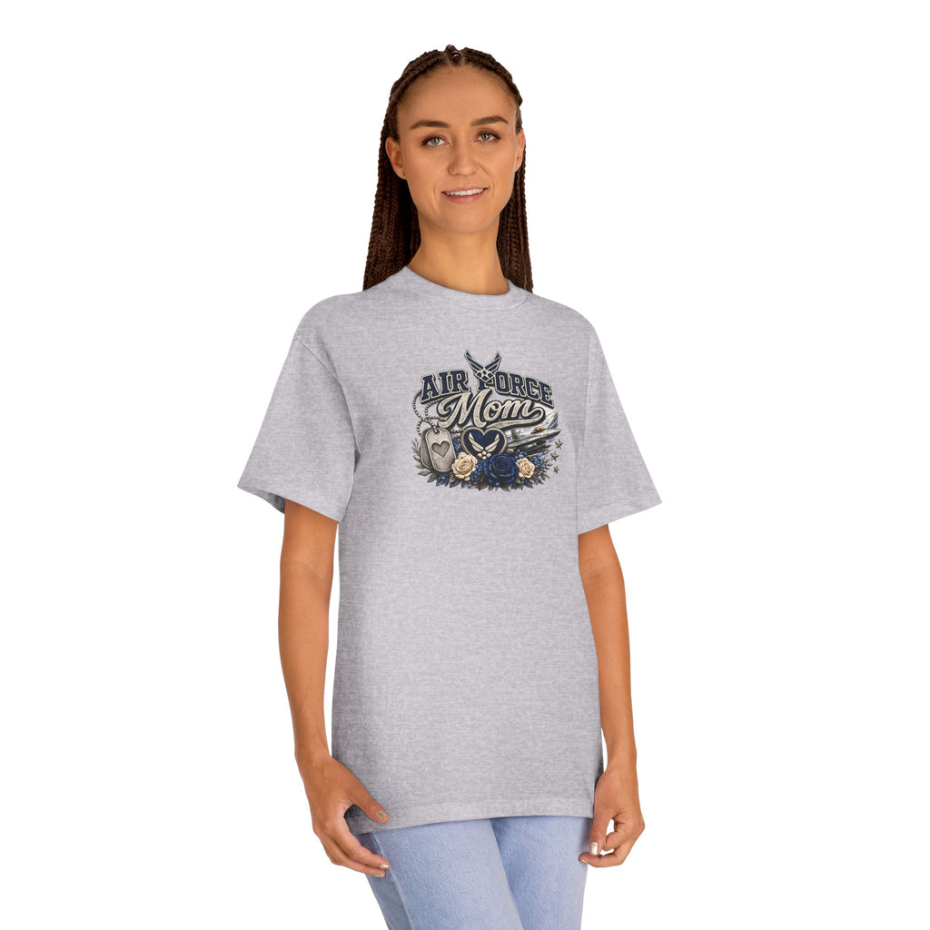 Air Force Mom T-Shirt — Military Proud Tee with Wings & Stars