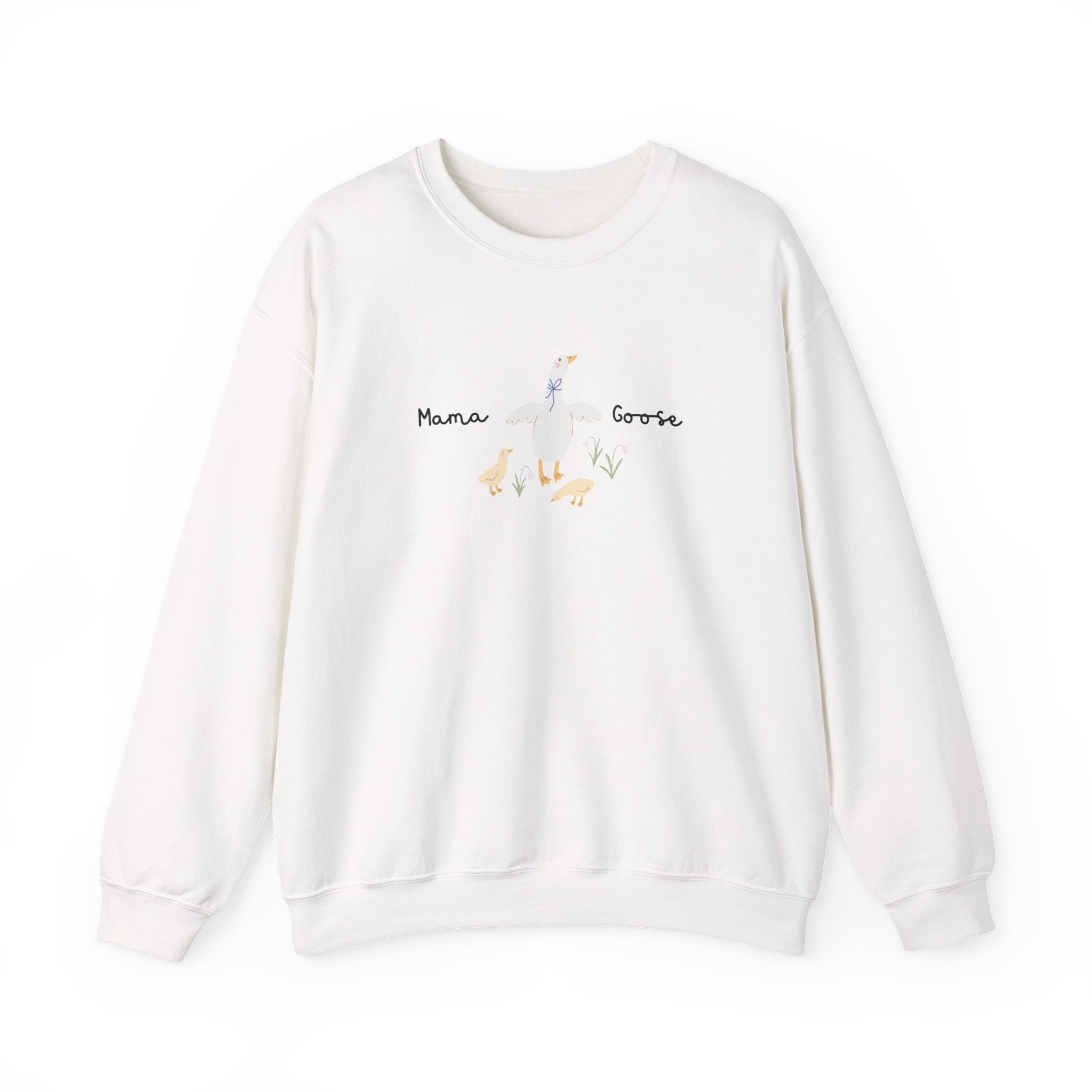 Mama Goose Sweatshirt, Cozy Crewneck for Moms, Cute Gift for Mother's Day, Unisex Heavy Blend, Everyday Comfort Wear