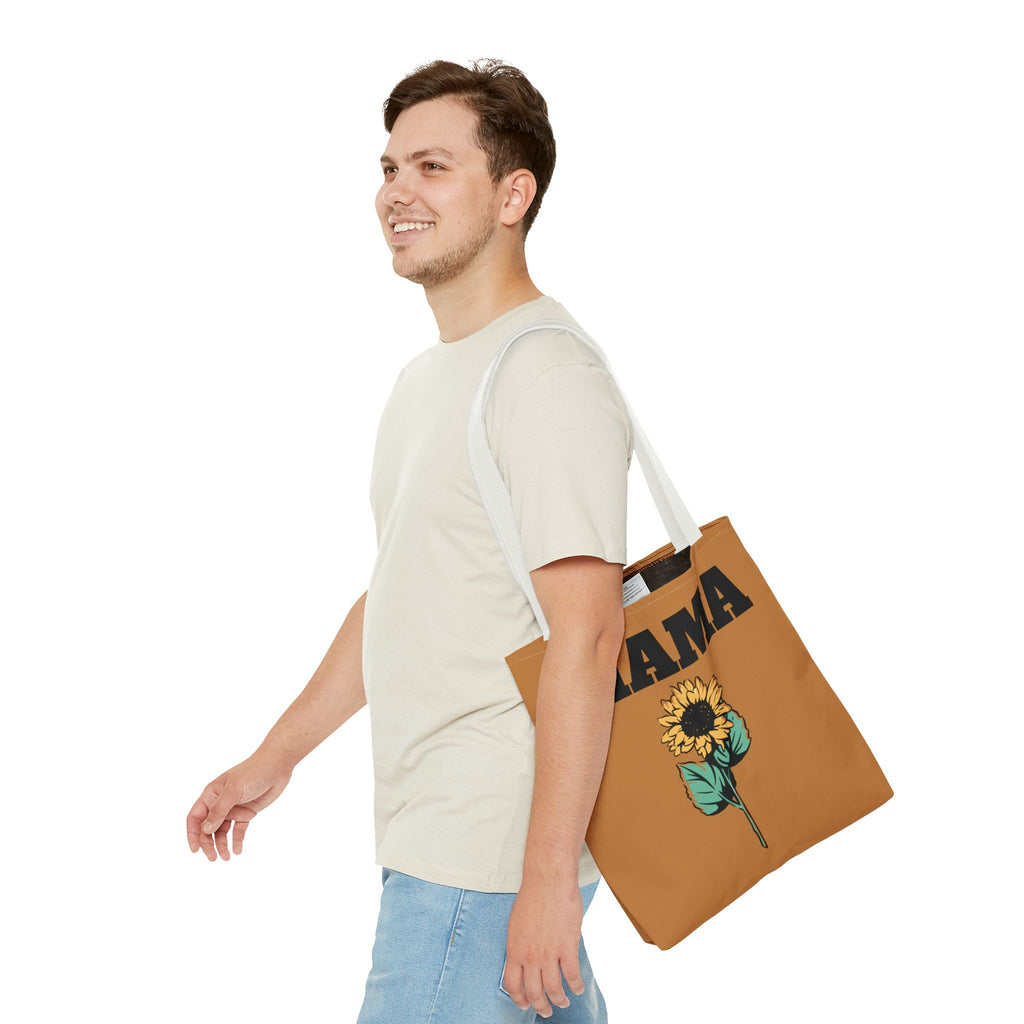Sunflowers Mama Tote Bag - Multiple Sizes - Versatile and Cute Floral Design, Reusable Shopping Bag, Shoulder Bag, Beach Bag, Gift for Mom,