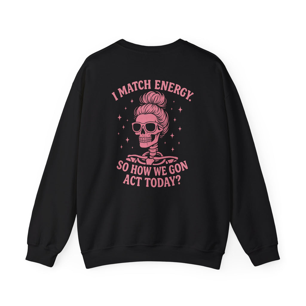 Trendy fun skull Crewneck Sweatshirt