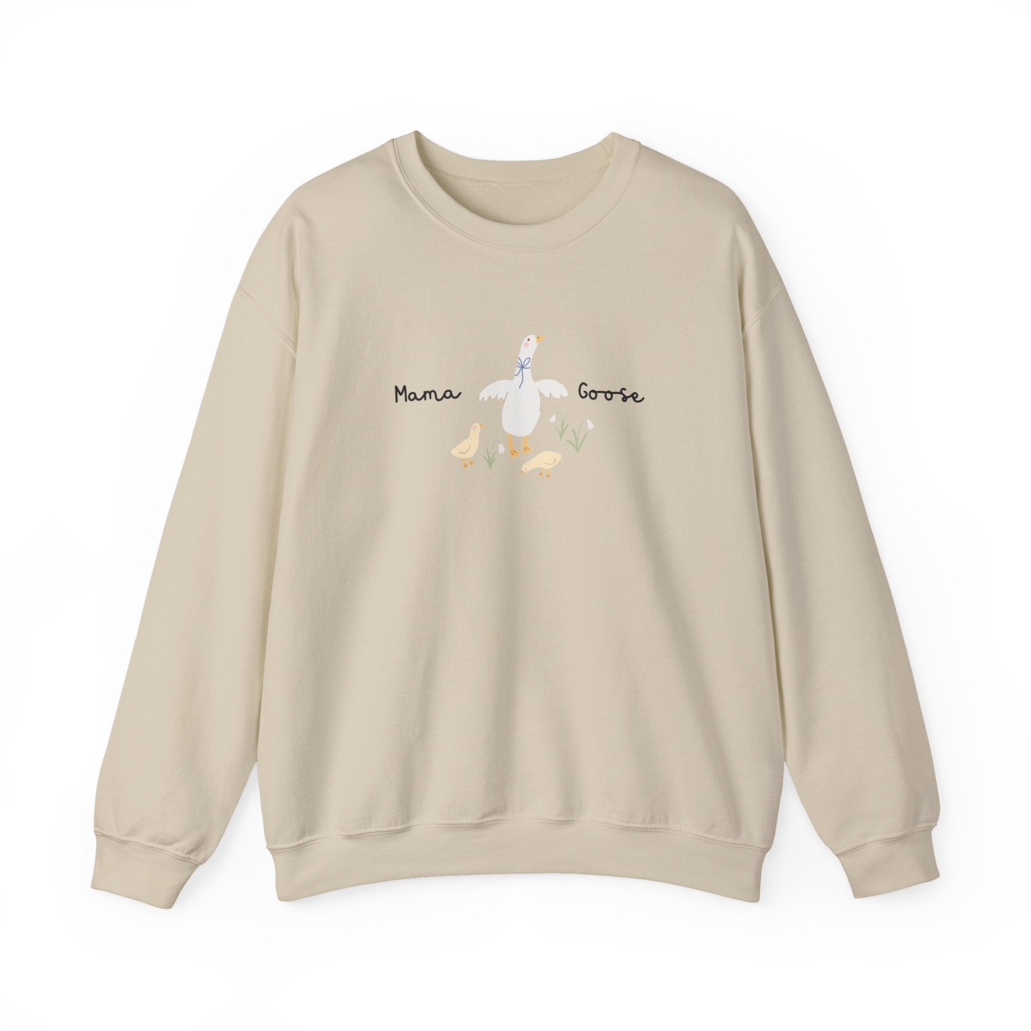 Mama Goose Sweatshirt, Cozy Crewneck for Moms, Cute Gift for Mother's Day, Unisex Heavy Blend, Everyday Comfort Wear