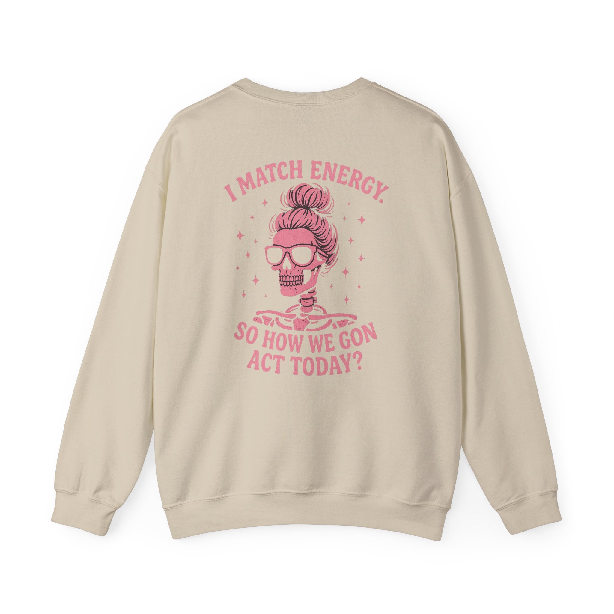 Trendy fun skull Crewneck Sweatshirt