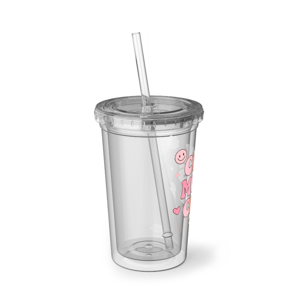 Cool Moms Club Acrylic Tumbler – Retro Floral Travel Cup