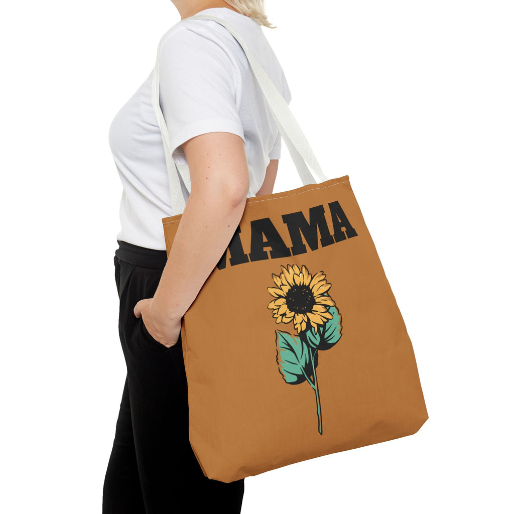Sunflowers Mama Tote Bag - Multiple Sizes - Versatile and Cute Floral Design, Reusable Shopping Bag, Shoulder Bag, Beach Bag, Gift for Mom,