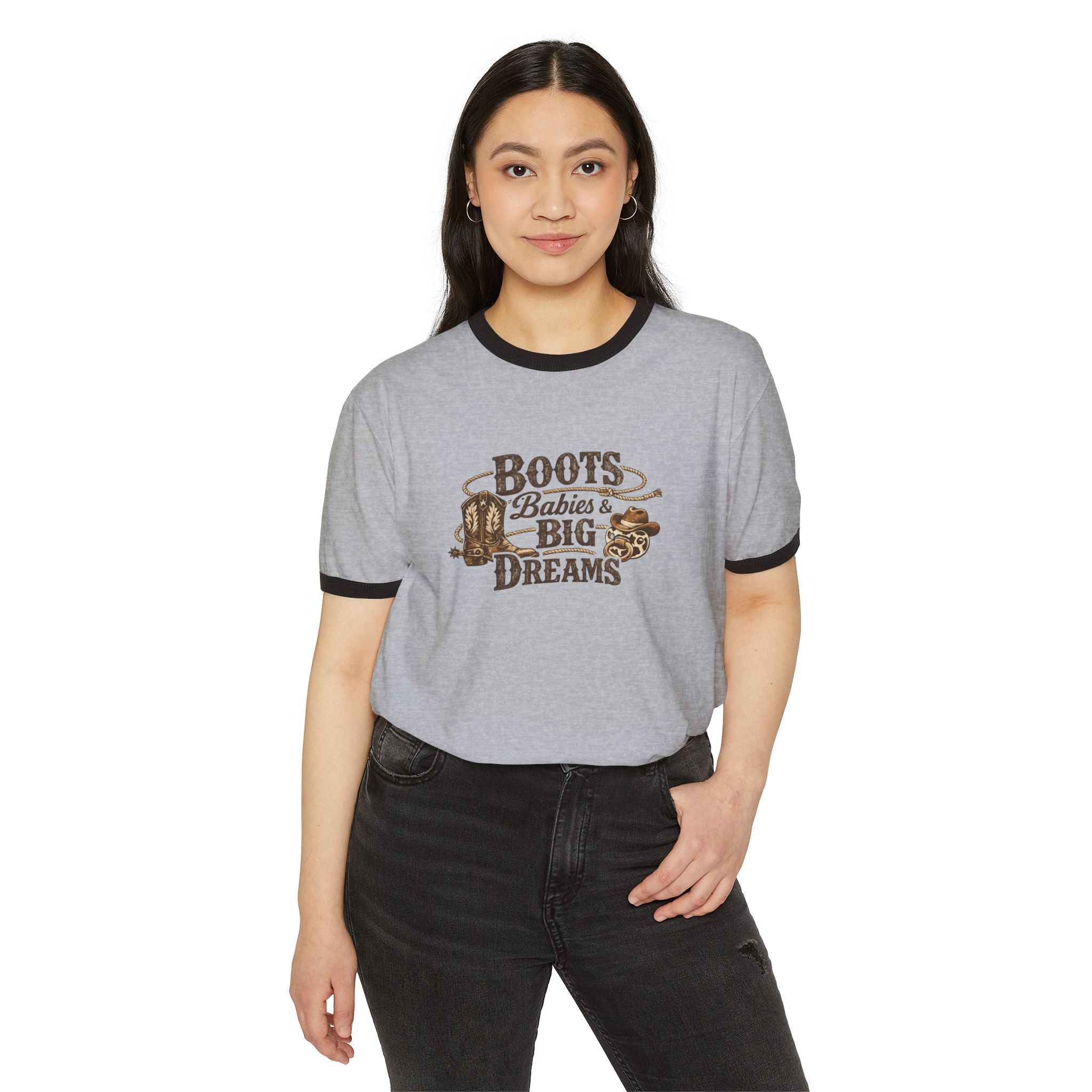 Boots Babies & Big Dreams T-Shirt — Western Cowboy Tee