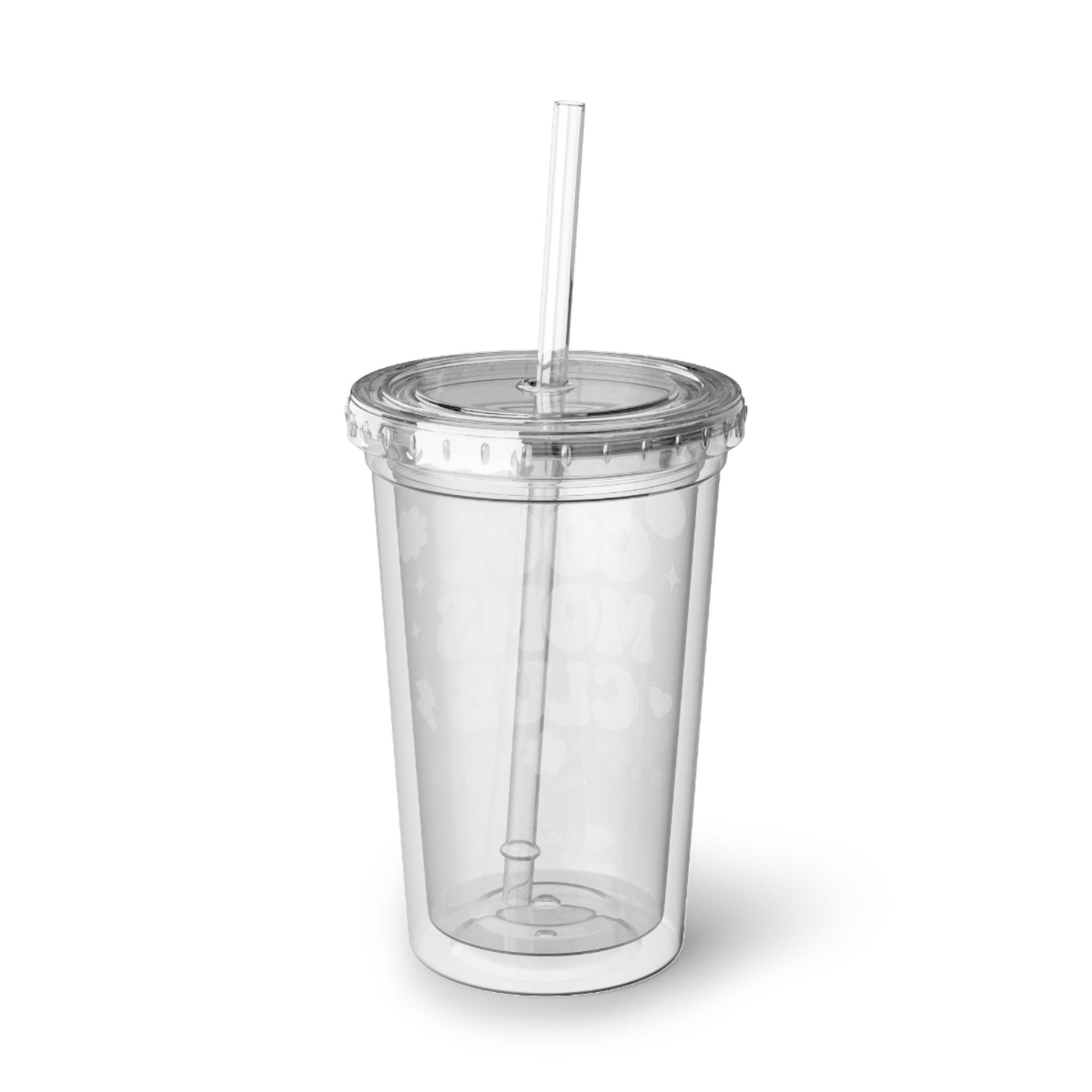 Cool Moms Club Acrylic Tumbler – Retro Floral Travel Cup