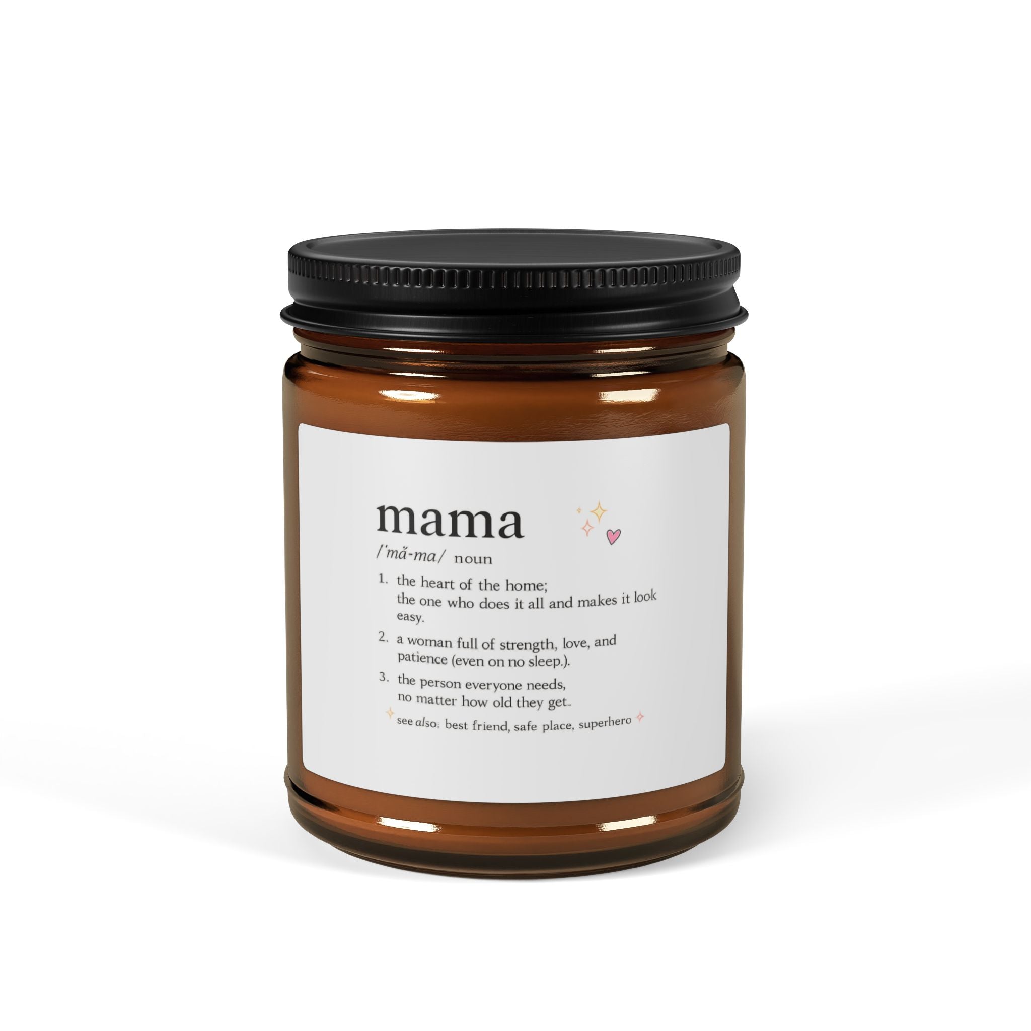 Mama Definition  Candle — Amber Jar Scented Candle (Gift for Mothers)