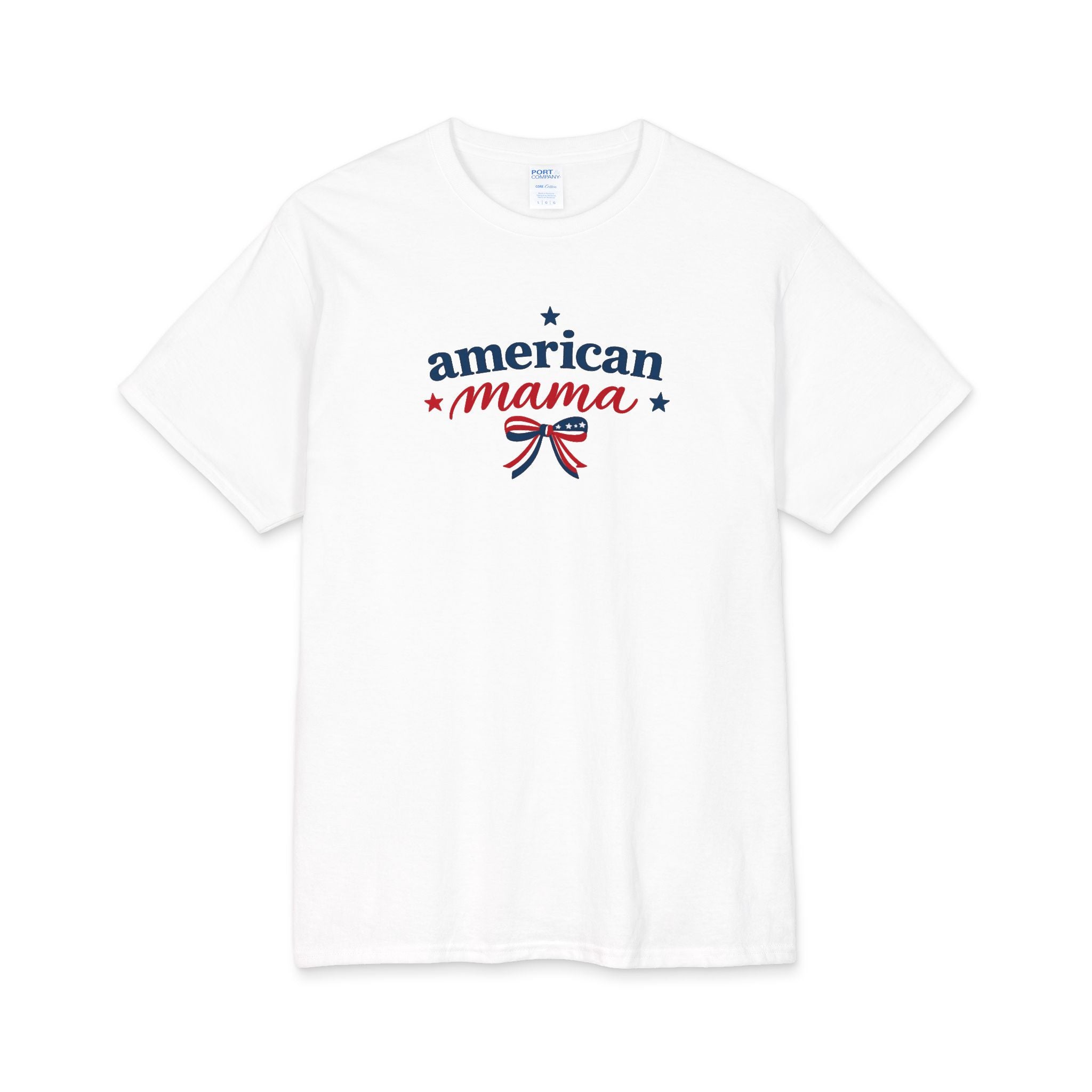 American Mama T-Shirt — Patriotic Mom Tee for 4th of July & Everyday