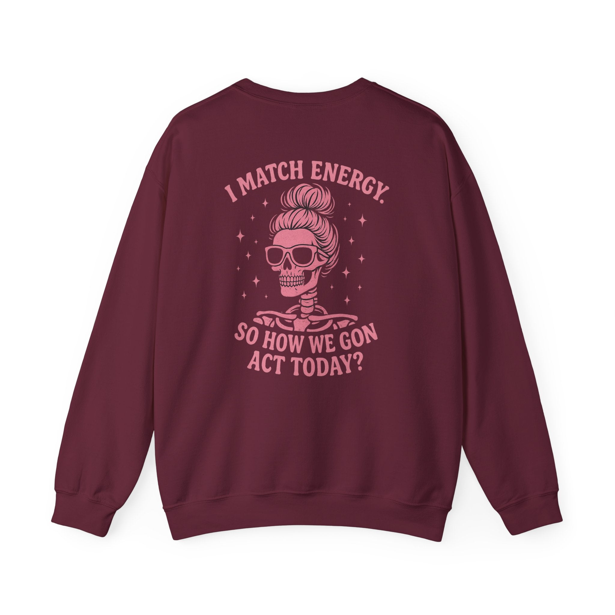 Trendy fun skull Crewneck Sweatshirt